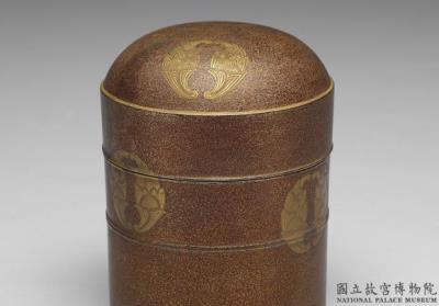 图片[3]-Cylindrical lacquer container with apricot blossom decor , Ch’ing dynasty-China Archive